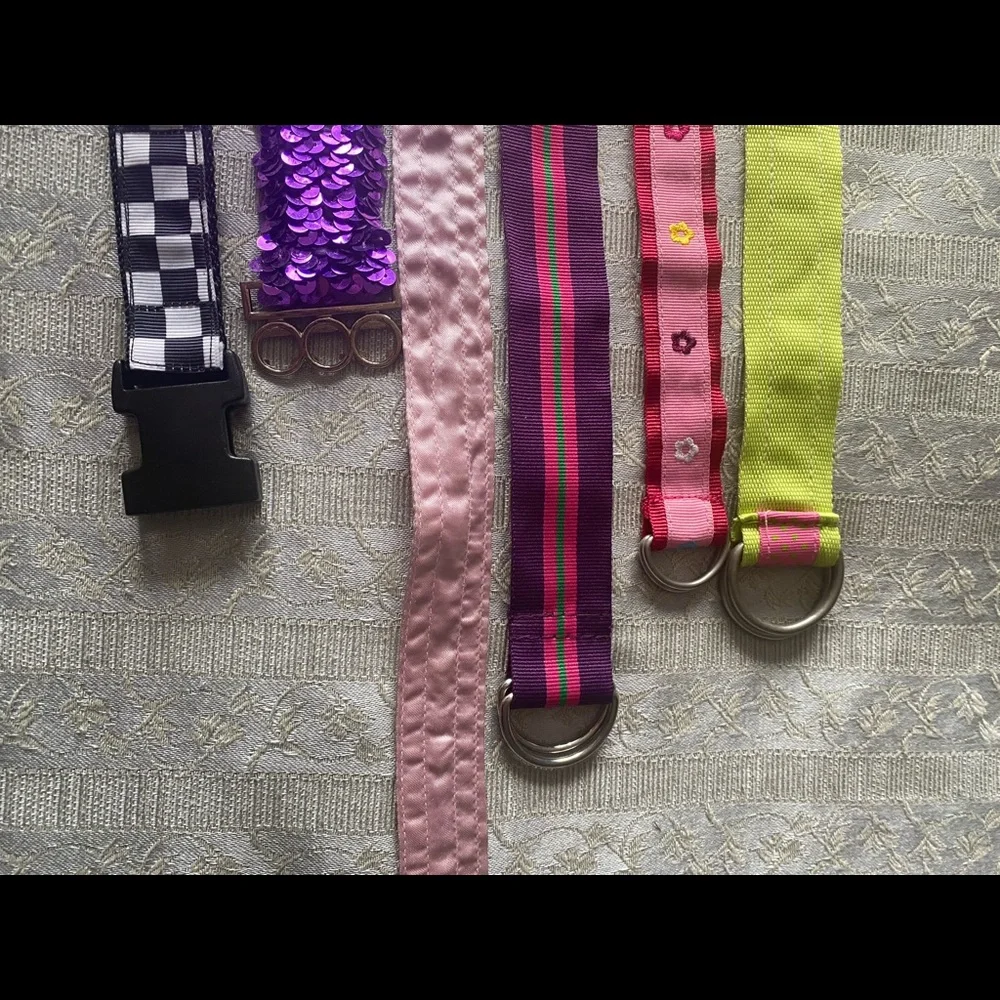 Bundle of girls belts